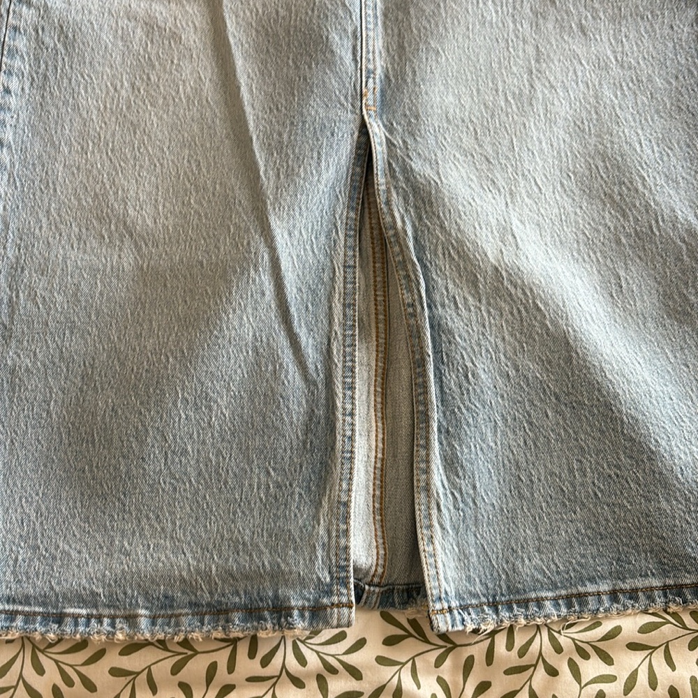 Universal Thread Midi Denim Split Skirt - image 3